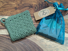 Load image into Gallery viewer, Hand crotchet cotton dish/washcloth soap bundle
