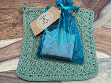 Load image into Gallery viewer, Hand crotchet cotton dish/washcloth soap bundle
