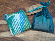 Load image into Gallery viewer, Hand crotchet cotton dish/washcloth soap bundle
