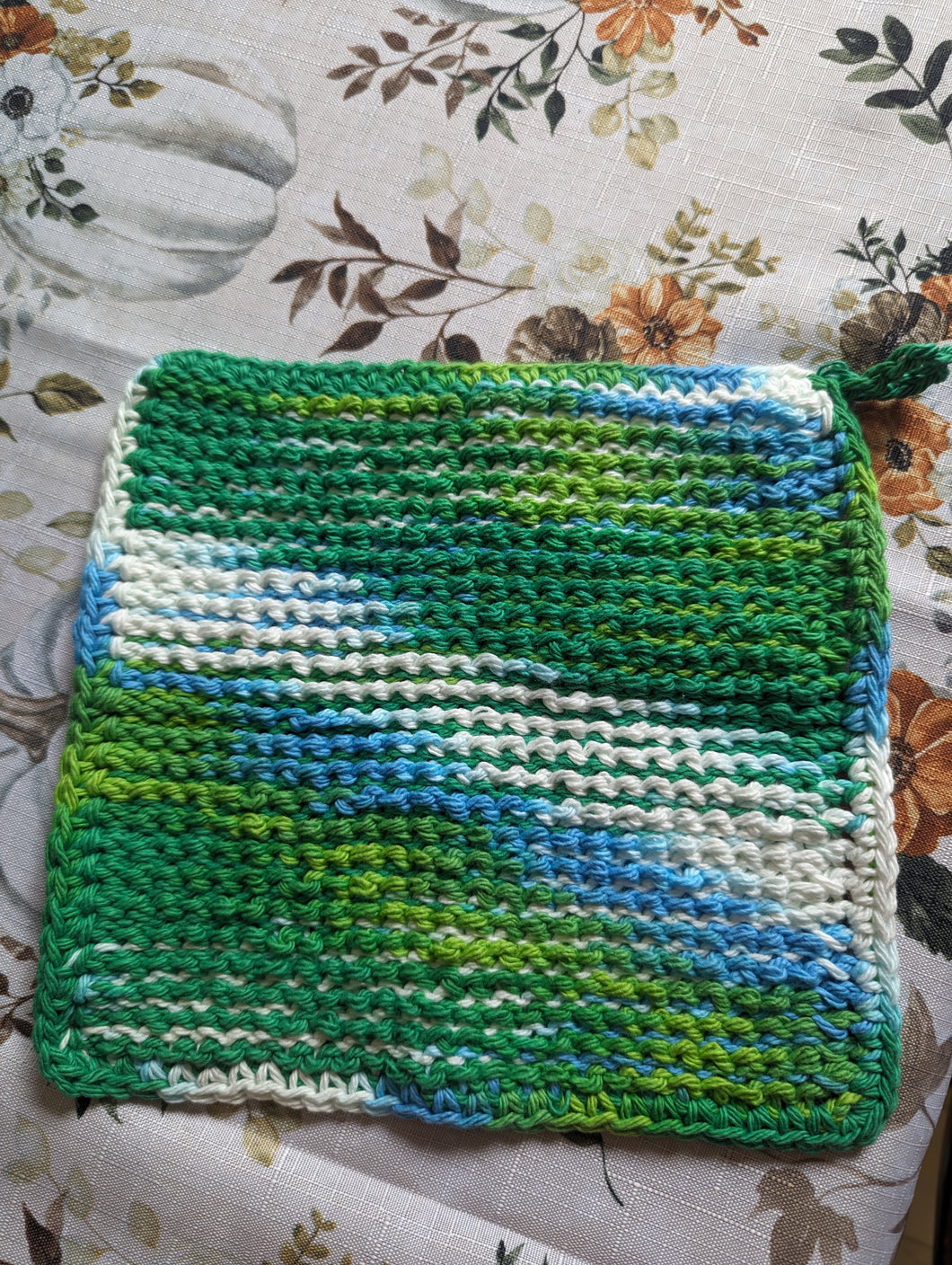 Hand crochet cotton dish/washcloth