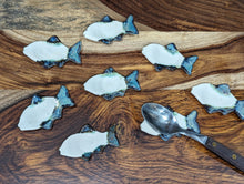 Load image into Gallery viewer, Mini fish pottery spoon/chopstick rests /jewelry
