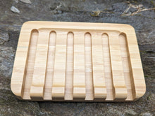 Load image into Gallery viewer, Wood self draining soap dish
