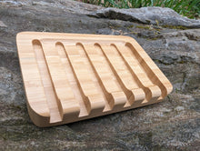 Load image into Gallery viewer, Wood self draining soap dish
