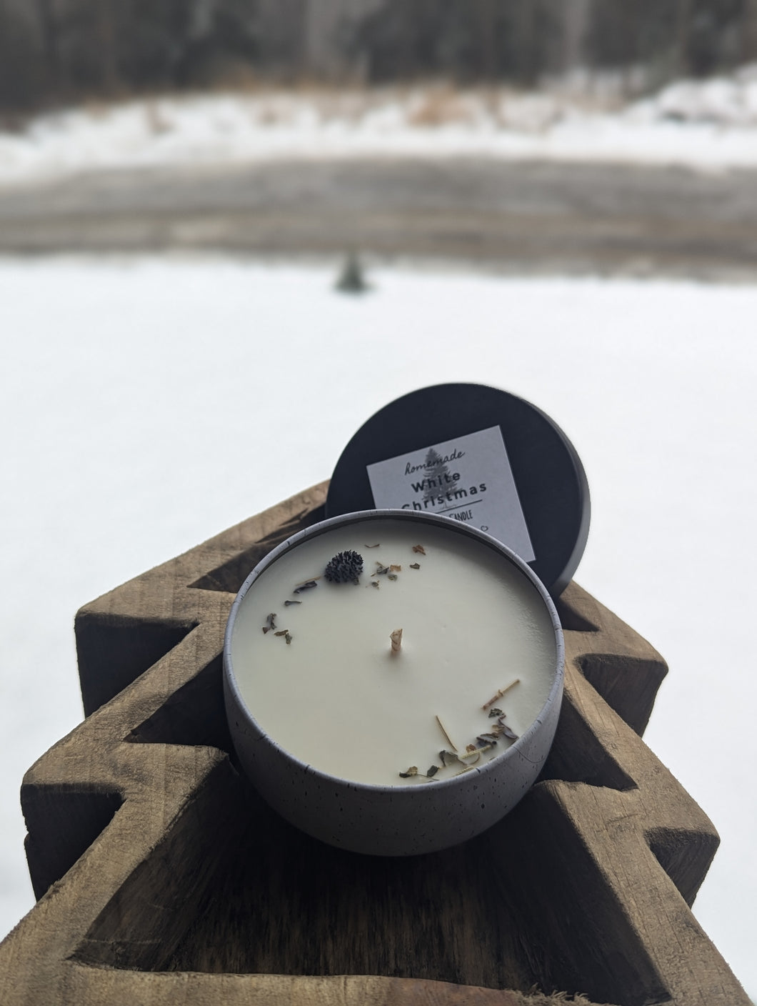 White Christmas Soy Candle