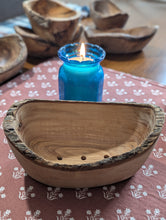 Load image into Gallery viewer, Large Rustic Olive Wood Soap Dish
