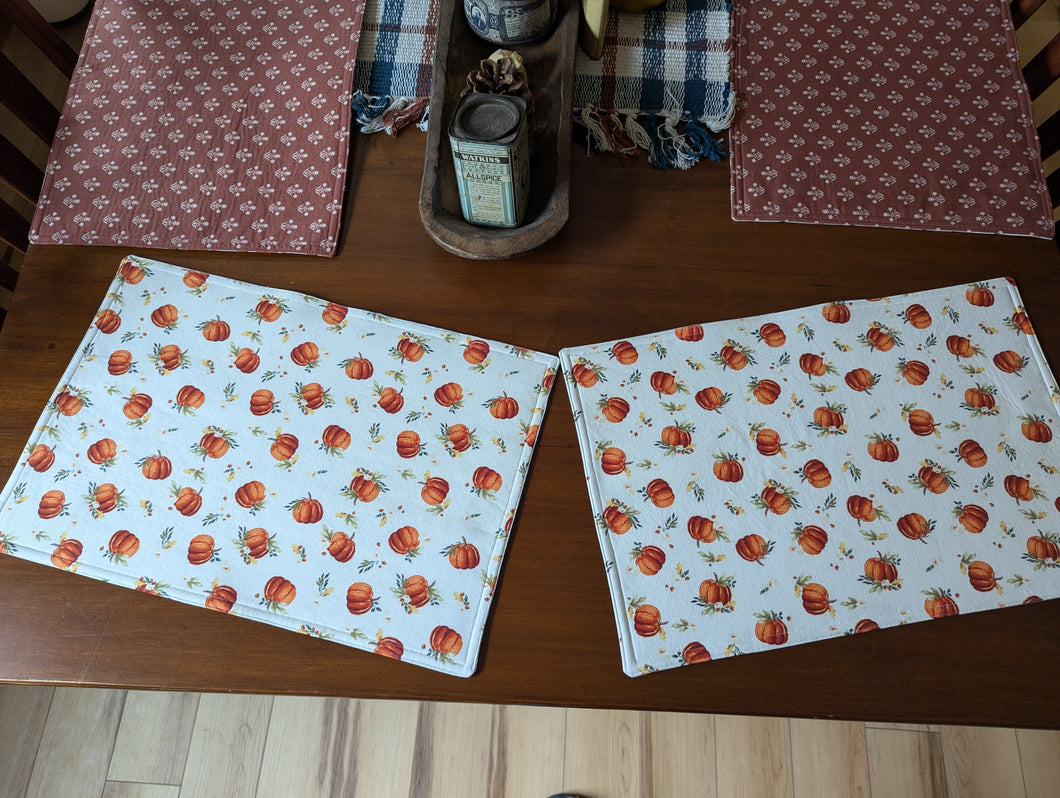 Pair of 2 Cotton Reversible Placemats