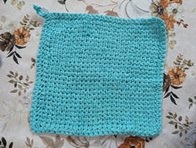Load image into Gallery viewer, Hand crotchet cotton dish/washcloth.
