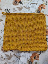 Load image into Gallery viewer, Hand crotchet cotton dish/washcloth.
