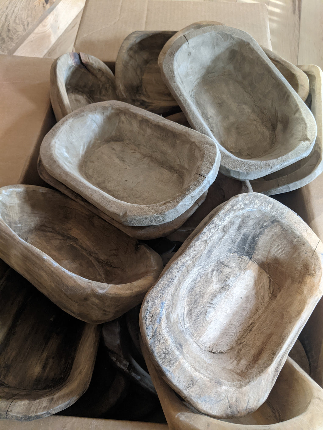 SALE Unfinished Dough Bowls